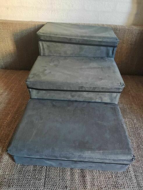 Schody Dla Psa Zwierząt Pufa schowkiem Schodki Podest Rampa