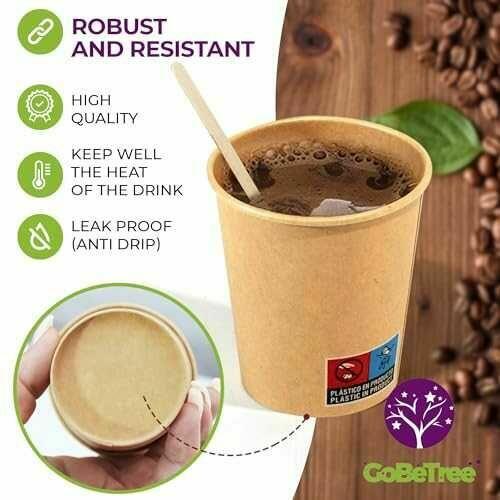 Kubki jednorazowe Kubek papierowy do Kawy Herbaty z tektury