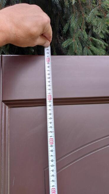 Uzywane drewniane drzwi wejściowe 100 cm