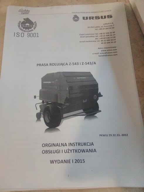 Sprzedam prasę Ursus Z -543/A