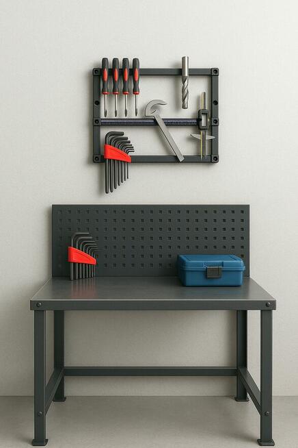 Stelaż magnetyczny na narzędzia magnes półka garaż