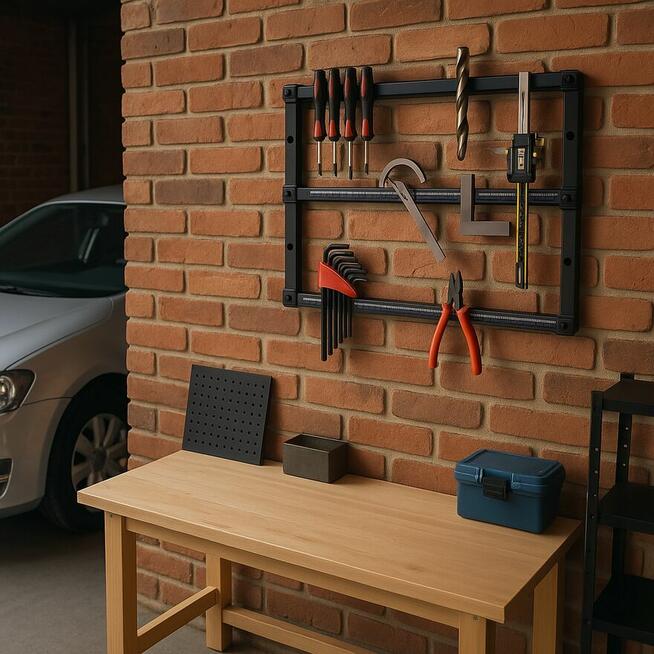 Stelaż magnetyczny na narzędzia magnes półka garaż