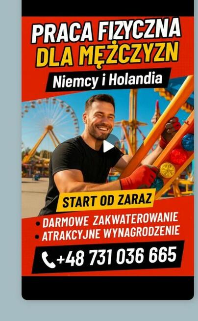 Praca dla mężczyzn z darmowym zakwaterowaniem