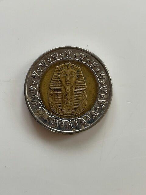 Moneta Egipt 1 Funt Tutanchamon 1971r rzadkie Kraj Egipt Okr