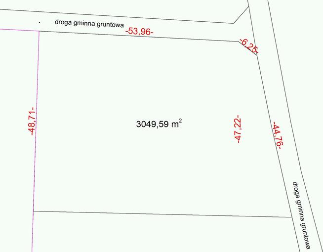 Działka siedliskowa Radwanowice gm. Zabierzów