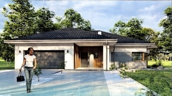 Działka 10 ar z rozpoczętą budową domu parterowego