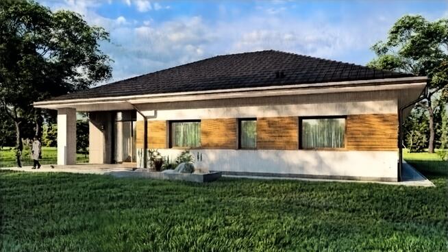 Działka 10 ar z rozpoczętą budową domu parterowego