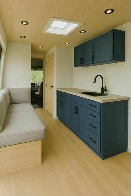 Wyposażenie meble do kampera na wymiar - food truck