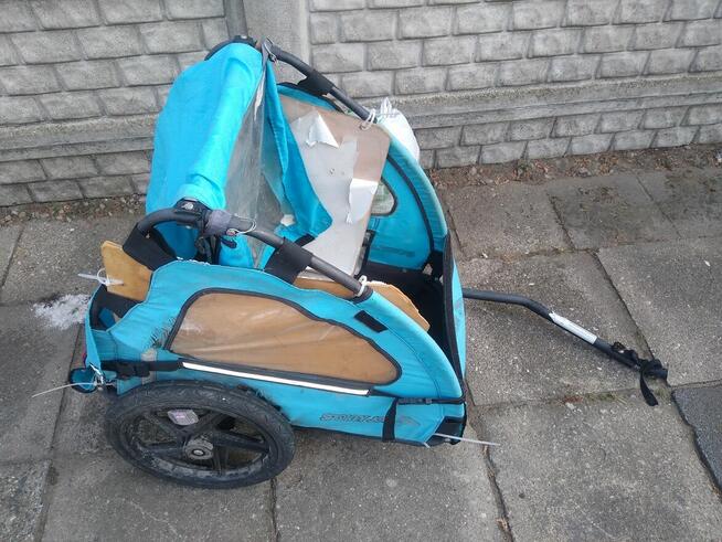 Przyczepka do roweru, wózek dziecinny, 50 zł.