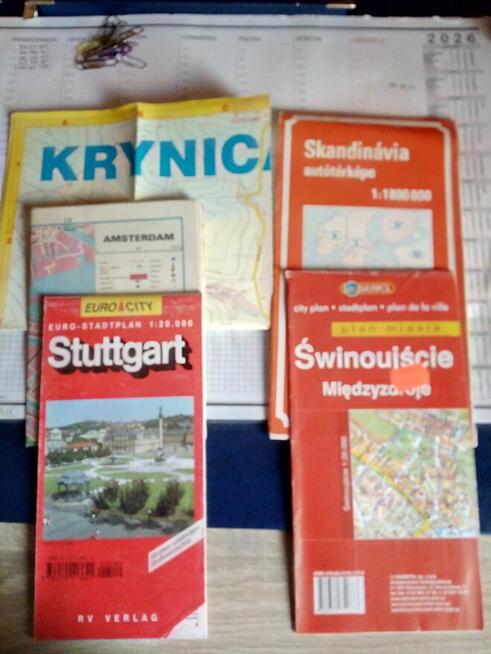 Plany miast, mapy różne