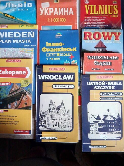 Plany miast, mapy różne