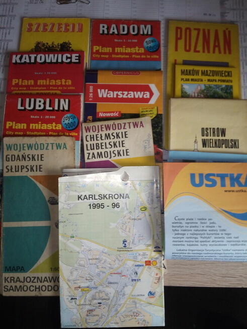 Plany miast, mapy różne