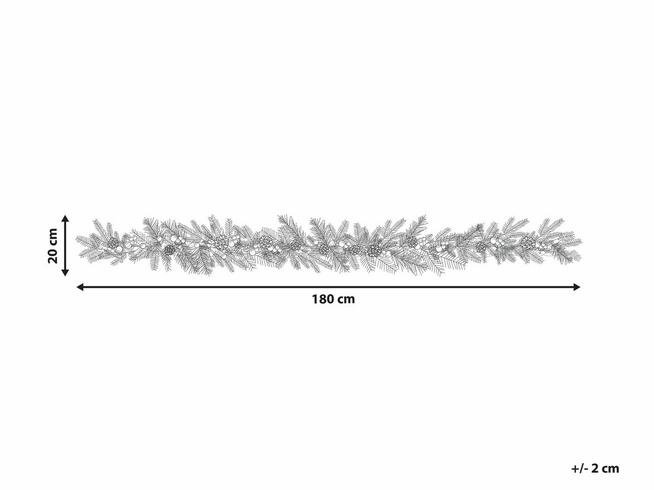 Świąteczna girlanda LED 180 cm