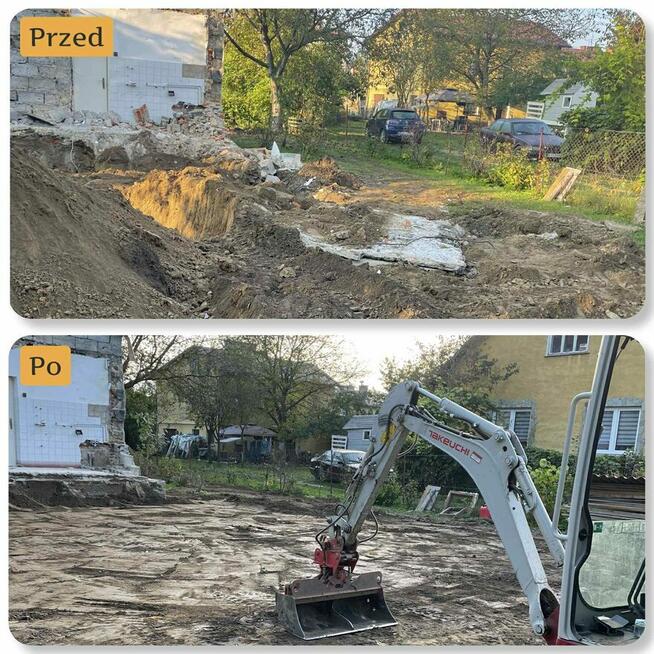 Usługi minikoparką koparką Roboty ziemne wozidłem odwodnieni