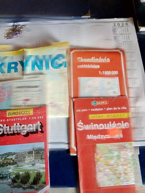 Plany miast, mapy różne