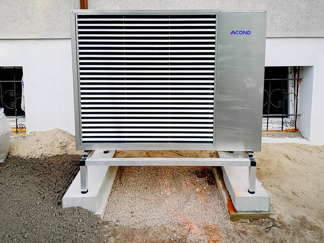 Pompa ciepła Daikin EDLA zasobnik CWU 200l. Montaż