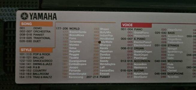 Keyboard YAMAHA PSR F50