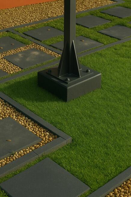 Lampa ogrodowa solarna LED latarnia słup ogrodowy