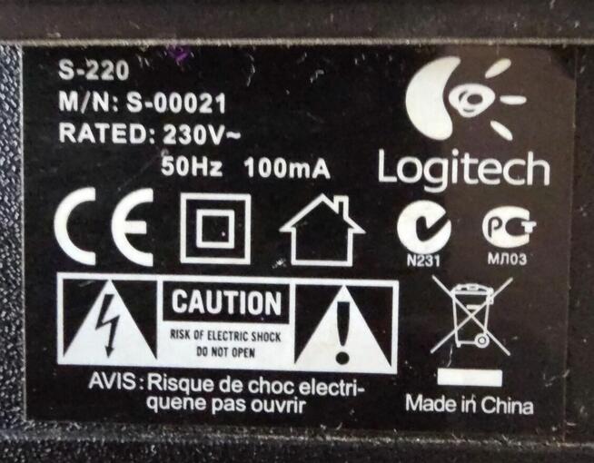 Głośniki + subwoofer Logitech S-220