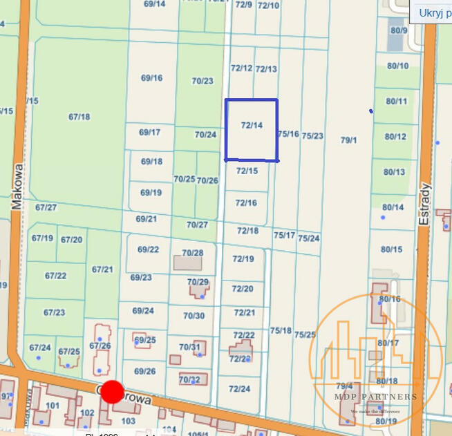 Działka budowlana Mościska gm. Izabelin, Chabrowa