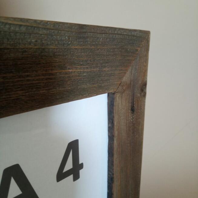 Ramka Drewniana A4 Stare Drewno