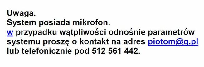 System nagłośnienia PA25 Blaupunkt 320W sinus, mikrofon, pil