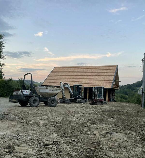 Usługi minikoparką koparką Roboty ziemne wozidłem odwodnieni