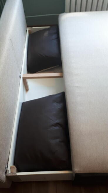 Kanapa rozkładana 140x200 używana + topmaterac wellpur