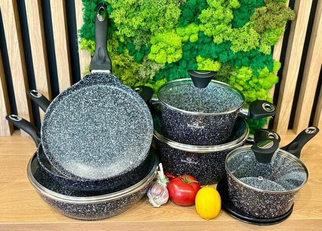 Garnki marmurowe komplet