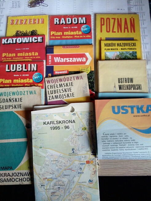 Plany miast, mapy różne