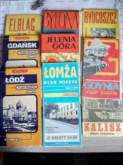 Plany miast, mapy różne