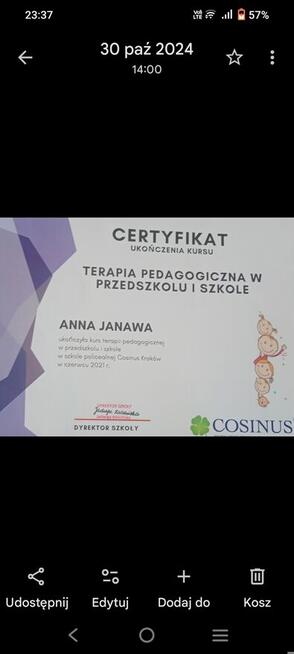 Szukam pracy w żłobku lub jako niania albo pomoc w przedszk