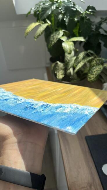 Obrazy ręcznie malowane, akryl 25*25