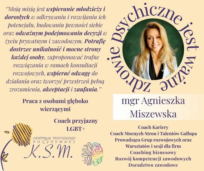 Psycholog Konsultacja psychologiczna Wsparcie psychologiczne