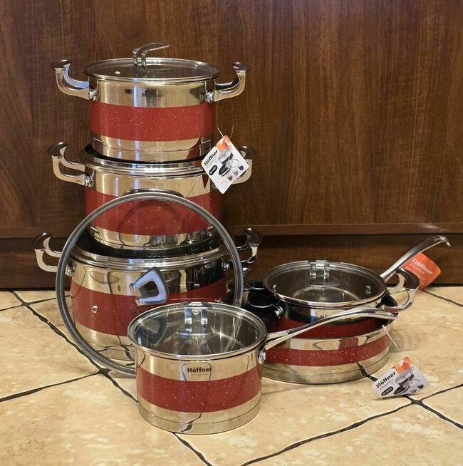 Zestaw garnków nierdzewnych