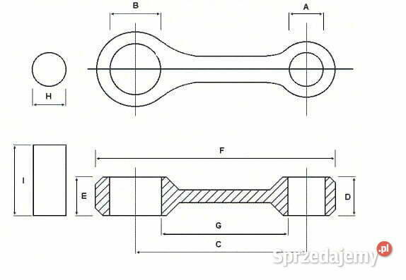 Korbowód Vespa GTS 250, 300 4T MT0010