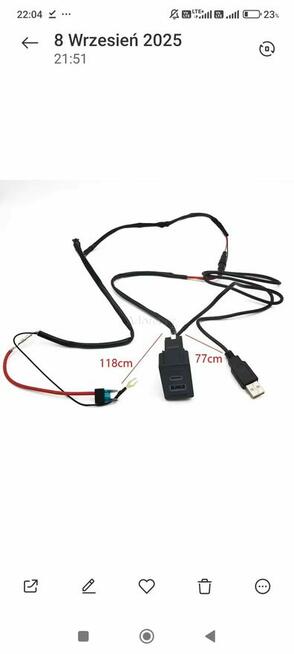 Ładowarka samochodowa Szybka QC3.0 Typ-c USB Adapter Gniazdo