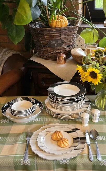 Serwis obiadowy marmur dwa wzory