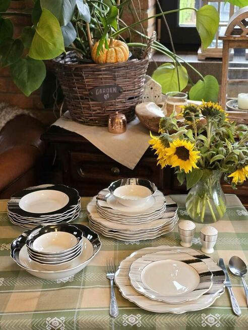 Serwis obiadowy marmur dwa wzory