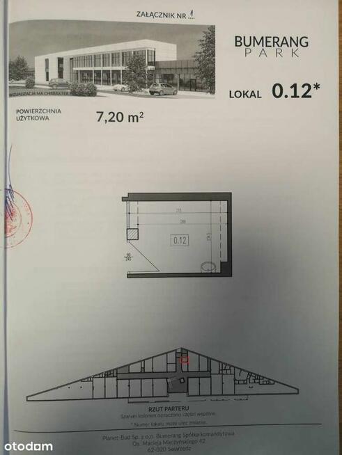 Lokal Handlowo usługowy 8m2 Zalasewo Bumerang Park