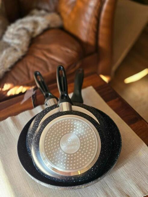 Zestaw trzech patelni