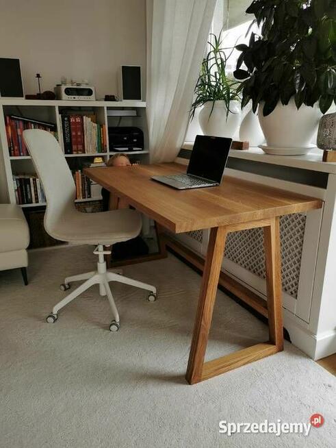 Biurko drewniane z litego dębu na wymiar