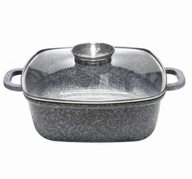 Garnki brytfanki marmurowe