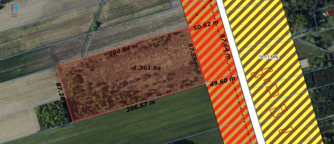 Działka inwestycyjna Nieborów, Wschodnia