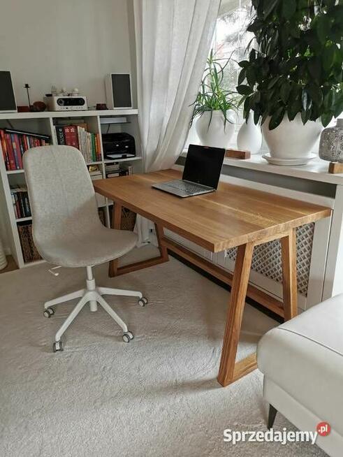 Biurko drewniane z litego dębu na wymiar