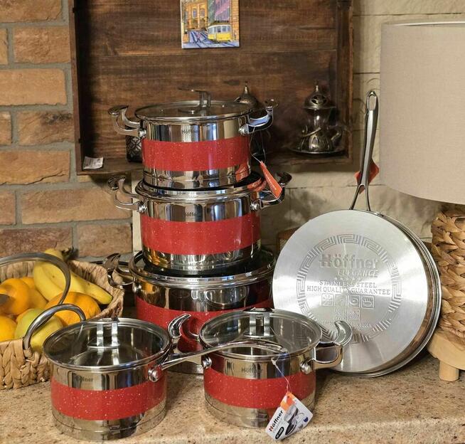 Zestaw garnków nierdzewnych