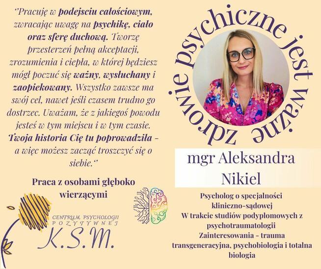 Psycholog Konsultacja psychologiczna Wsparcie psychologiczne