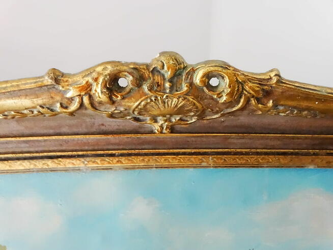 Obraz olejny na płótnie Antone Heydt (1880) pejzaż z winnicą