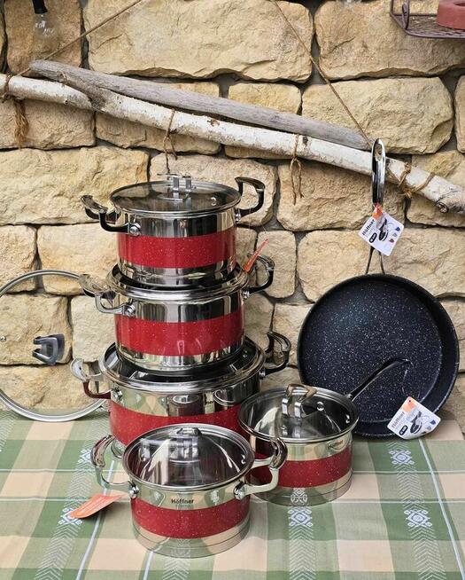 Zestaw garnków nierdzewnych