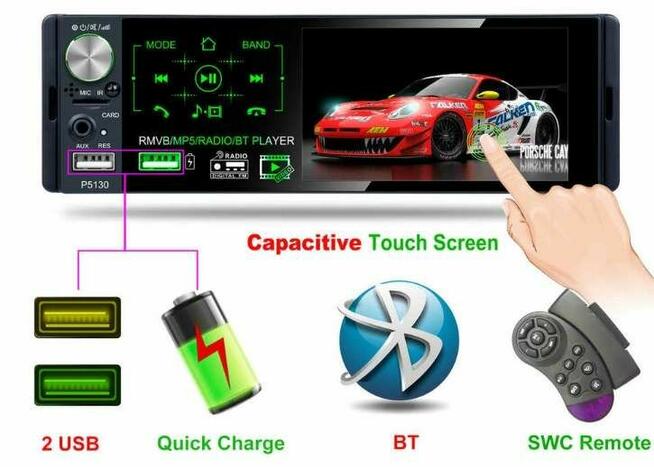 Radio samochodowe dotykowe